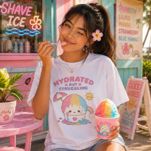 Kawaii Hawaii - Eisschaben Tri-Blend Shirt