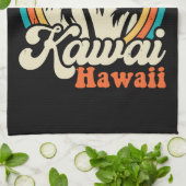 Kawaii Hawaii Surfing Geschirrtuch (Gefaltet)