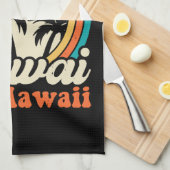Kawaii Hawaii Surfing Geschirrtuch (Viertel Falte)