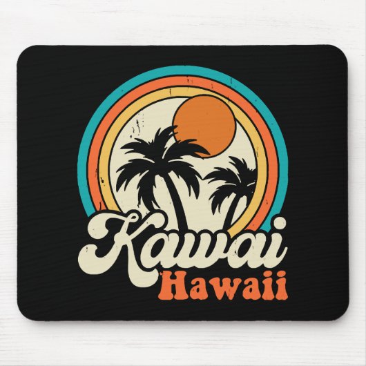 Kawaii Hawaii Surfing Mousepad (Vorne)