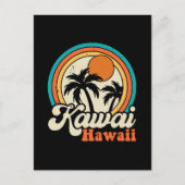Kawaii Hawaii Surfing Postkarte (Vorderseite)