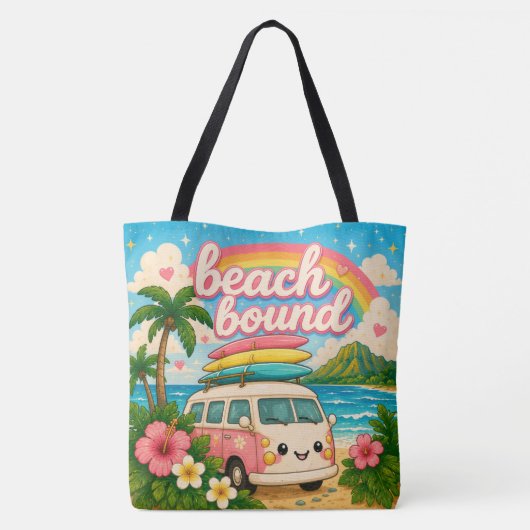 Kawaii Hawaii - Süße Aussage Tasche (Rückseite)