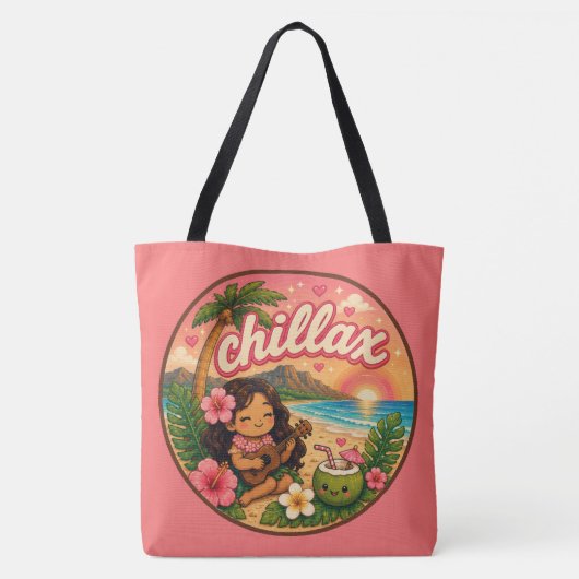 Kawaii Hawaii - Süße Aussage Tasche (Rückseite)