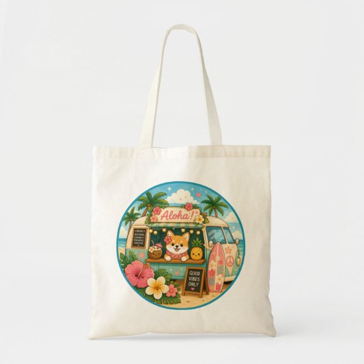 Kawaii Hawaii - Süße Aussage Tragetasche (Vorne)