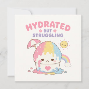 Kawaii Hawaii süße Notizkarte Mitteilungskarte