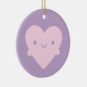 Kawaii Heart Hugs Keramik Ornament (Rechts)