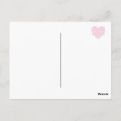 Kawaii Heart Hugs Postkarte (Rückseite)