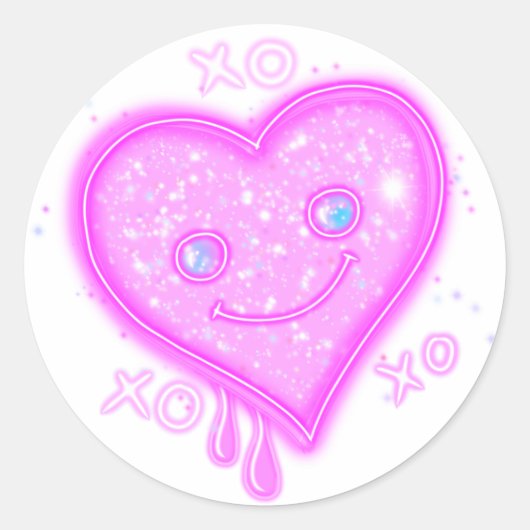 Kawaii Heart Stickers (Vorderseite)