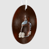 Kawaii heiße Schokolade und Eibische Ornament (Vorderseite)