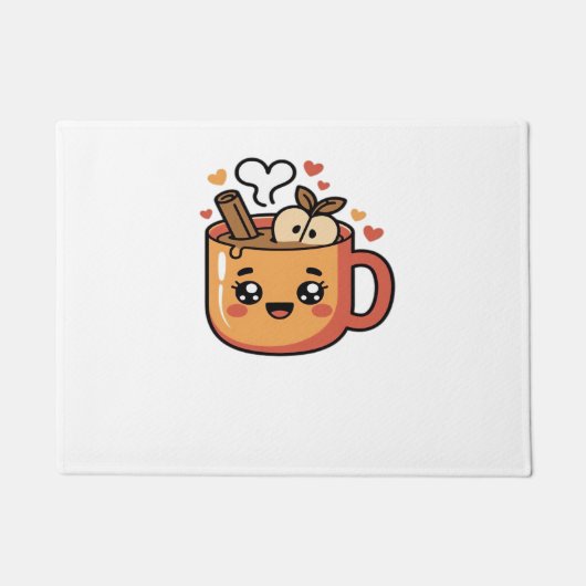 Kawaii Herbsttee Klassischer T - Shirt Fußmatte (Vorderseite)