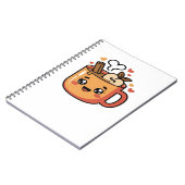 Kawaii Herbsttee Klassischer T - Shirt Notizblock (Linke Seite)