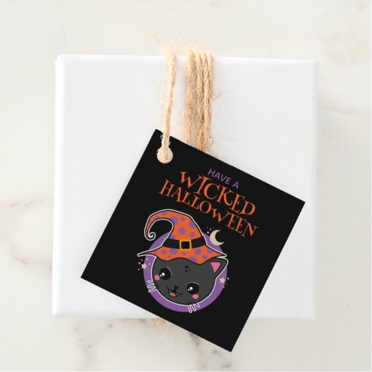 Kawaii Hexch Cat Halloween Geschenkanhänger (Beispiel)