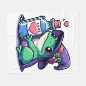 Kawaii Hexenliebeselixir Fleecedecke (Vorderseite (Horizontal))