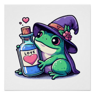 Kawaii Hexenliebeselixir Poster