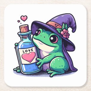 Kawaii Hexenliebeselixir Rechteckiger Pappuntersetzer