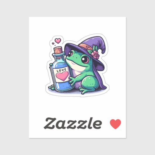Kawaii-Hexerei-Liebe Aufkleber (Blatt)