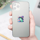 Kawaii-Hexerei-Liebe Aufkleber (Telefon)
