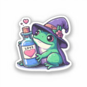 Kawaii-Hexerei-Liebe Aufkleber (Vorderseite)