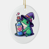 Kawaii-Hexerei-Liebe Keramik Ornament (Rechts)