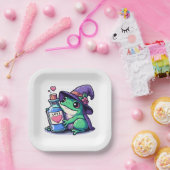 Kawaii-Hexerei-Liebe Pappteller (Party)