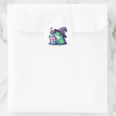 Kawaii-Hexerei-Liebe Runder Aufkleber (Tasche)