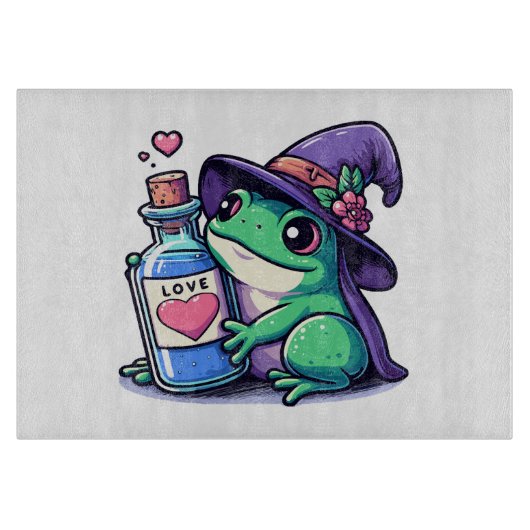 Kawaii-Hexerei-Liebe Schneidebrett (Vorderseite)