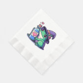 Kawaii-Hexerei-Liebe Serviette (Ecke)