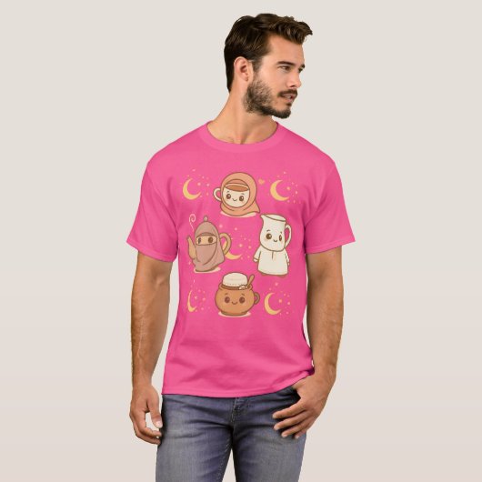 Kawaii Hijabi Teaset T-Shirt (Vorne ganz)