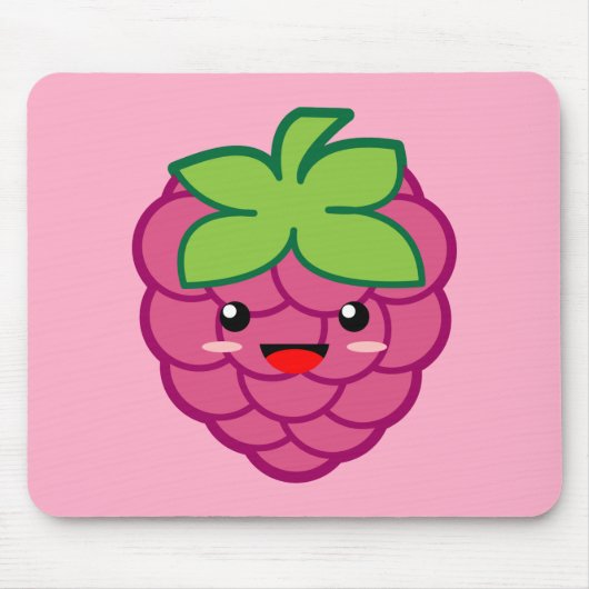 Kawaii-Himbeere Mousepad (Vorne)