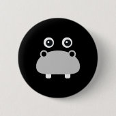 Kawaii Hippo Face Easy Halloween Costume Boys Button (Vorderseite)
