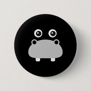 Kawaii Hippo Face Easy Halloween Costume Boys Button
