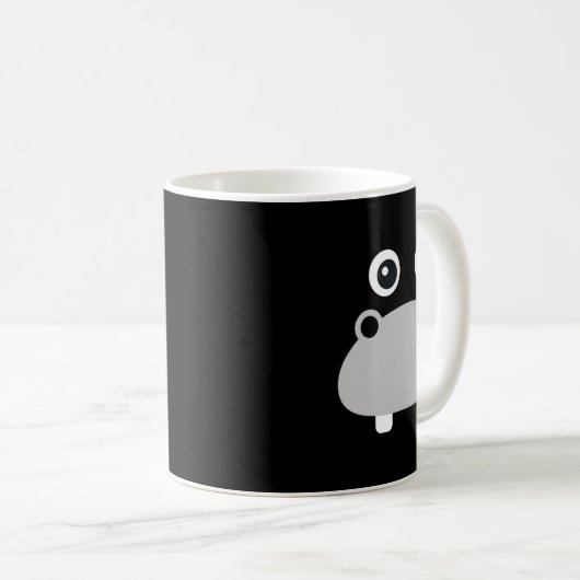 Kawaii Hippo Face Easy Halloween Costume Boys Kaffeetasse (VorderseiteRechts)