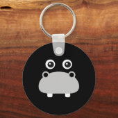 Kawaii Hippo Face Easy Halloween Costume Boys Schlüsselanhänger (Vorderseite)