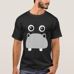 Kawaii Hippo Face Easy Halloween Costume Boys T-Shirt