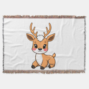 Kawaii-Hirsch-Gewebe-Decke Decke