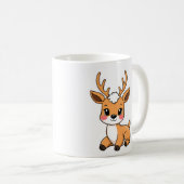 Kawaii-Hirsch-Tasse Kaffeetasse (VorderseiteRechts)