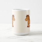Kawaii Horse Illustration Kaffeetasse (Mittel)