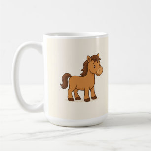 Kawaii Horse Illustration Kaffeetasse