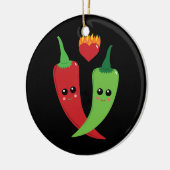 Kawaii Hot Pepper Keramik Ornament (Links)
