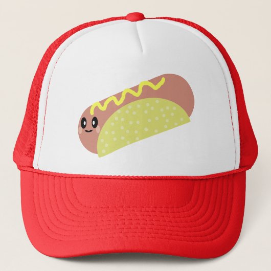 KAWAII HOTDOG CAP HAT TRUCKERKAPPE (Vorderseite)