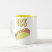 KAWAII HOTDOG NIEDLICHE TASSE (Vorderseite Links)