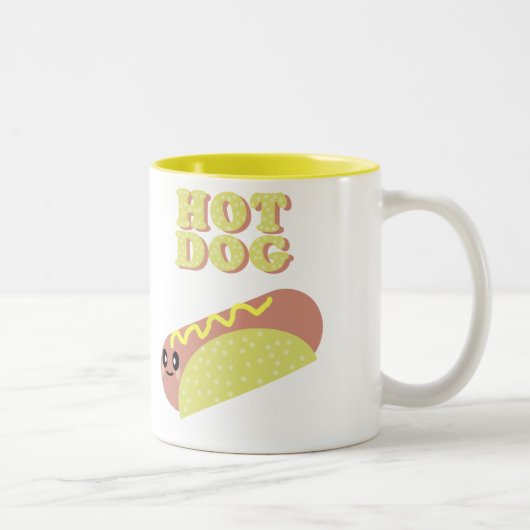 KAWAII HOTDOG NIEDLICHE TASSE (Rechts)