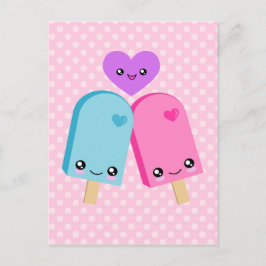 Kawaii Hübsch Popsicles BESTE FREUNDIN Postkarte