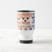 Kawaii Husky Welpen: Pastel Pals Kaffee Reisebecher (Mittel)