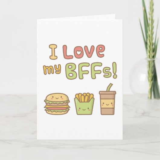 Kawaii I Liebe mein Karte (Vorderseite)