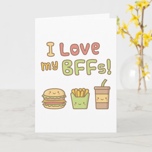 Kawaii I Liebe mein Karte (Gelbe Blume)