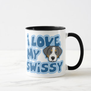 Kawaii I Liebe mein Swissy Tasse