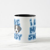 Kawaii I Liebe mein Swissy Tasse (Zentrum)