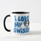 Kawaii I Liebe mein Swissy Tasse (Links)
