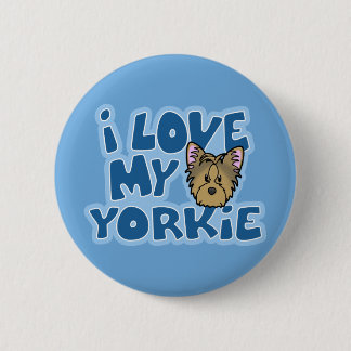 Kawaii I Liebe mein Yorkie Button